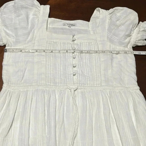 Madewell Puff-Sleeve Drawstring Mini Dress - Picture 8 of 9